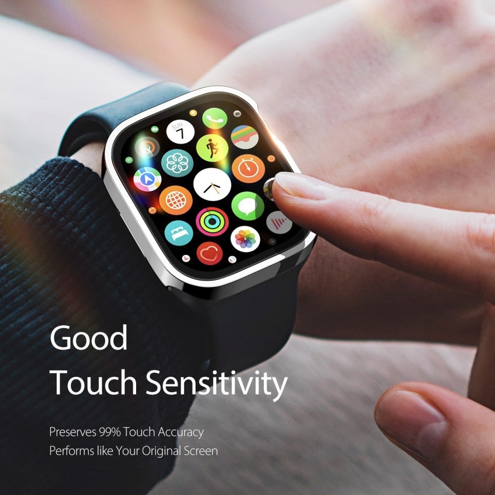 Coque Solid Shockproof Apple Watch 44mm, argent
