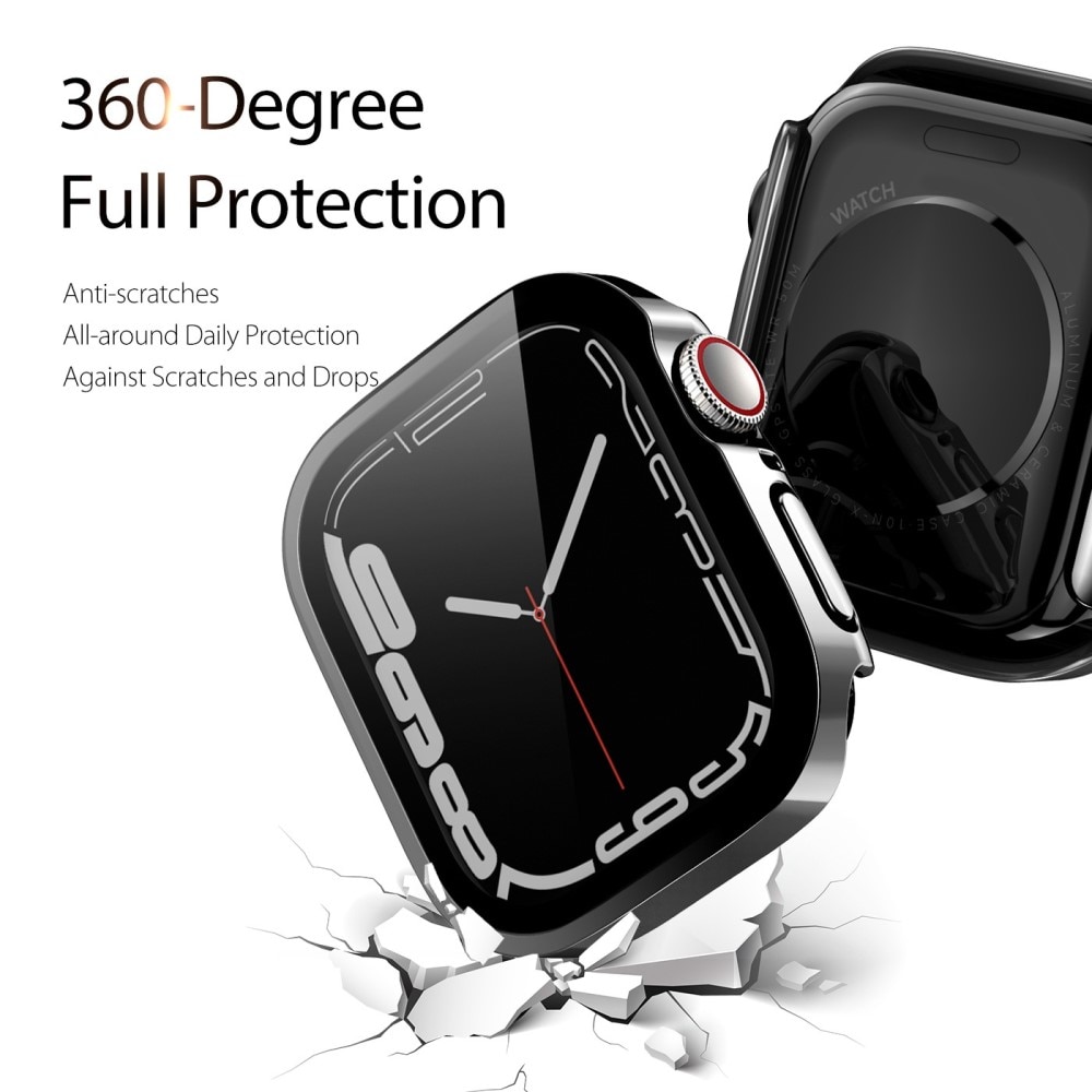 Coque Solid Shockproof Apple Watch 45mm Series 7, Black