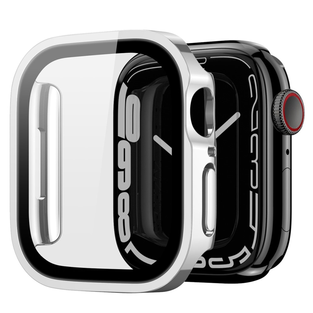 Coque Solid Shockproof Apple Watch 45mm Series 7, Silver