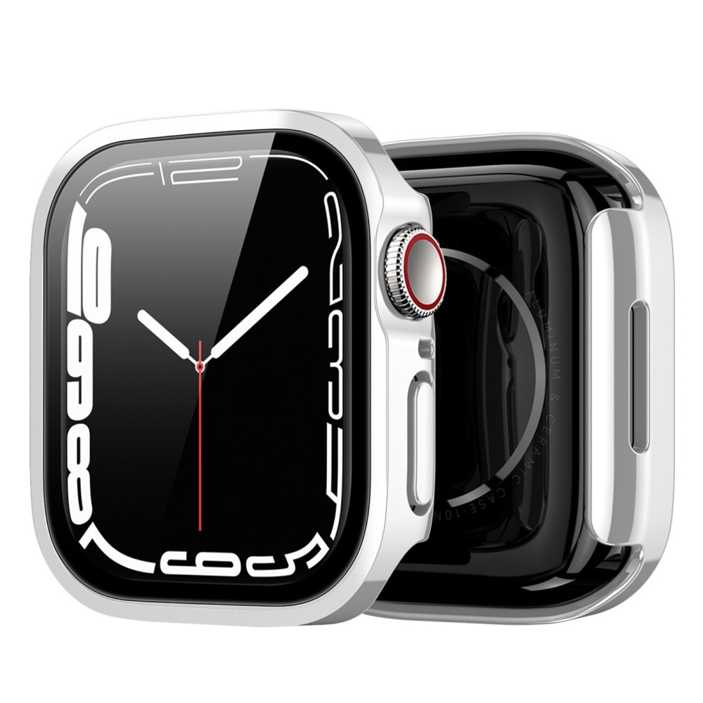 Coque Solid Shockproof Apple Watch 45mm Series 7, Silver