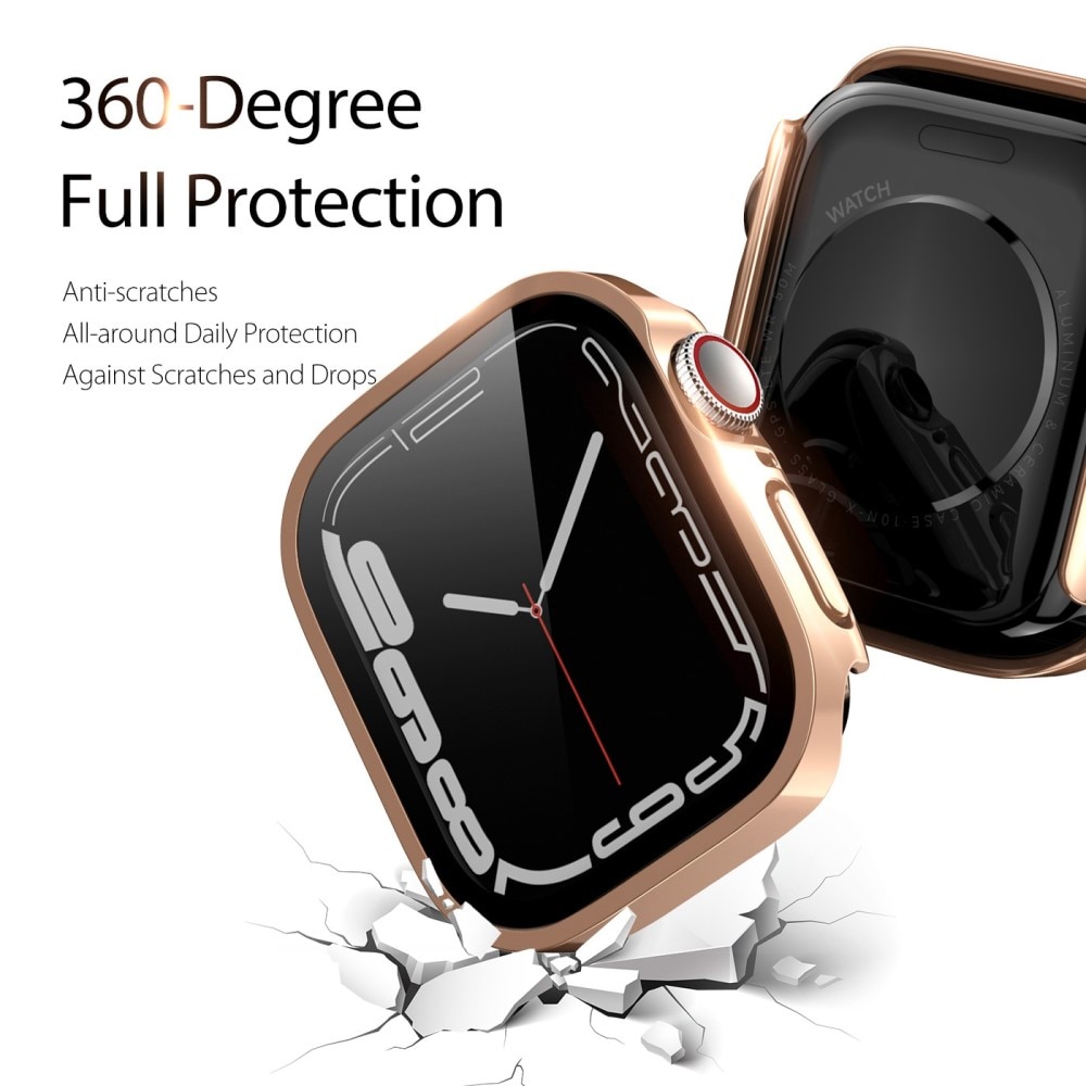 Coque Solid Shockproof Apple Watch 45mm Series 7 Rose Gold
