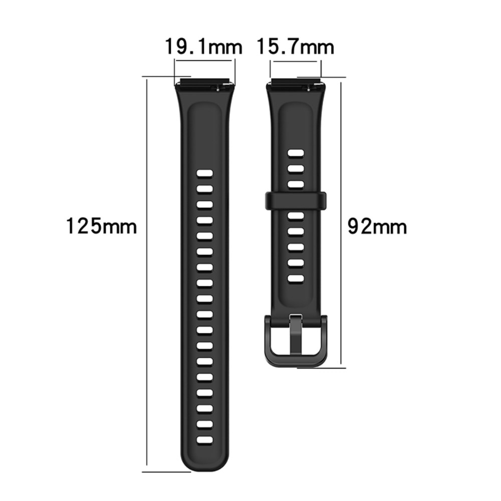 Bracelet en silicone pour Huawei Huawei Band 7, noir