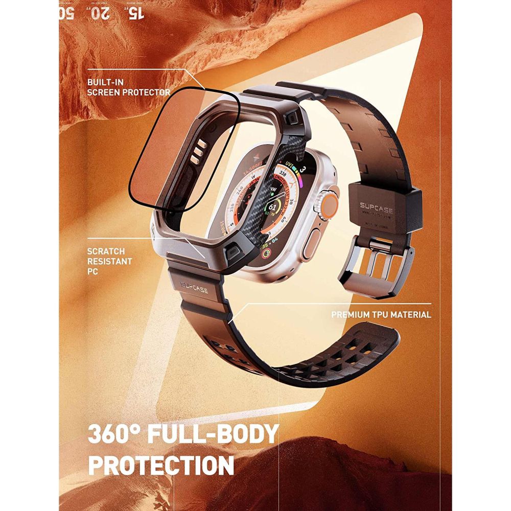 Unicorn Beetle Pro Wristband Apple Watch Ultra 49mm, noir