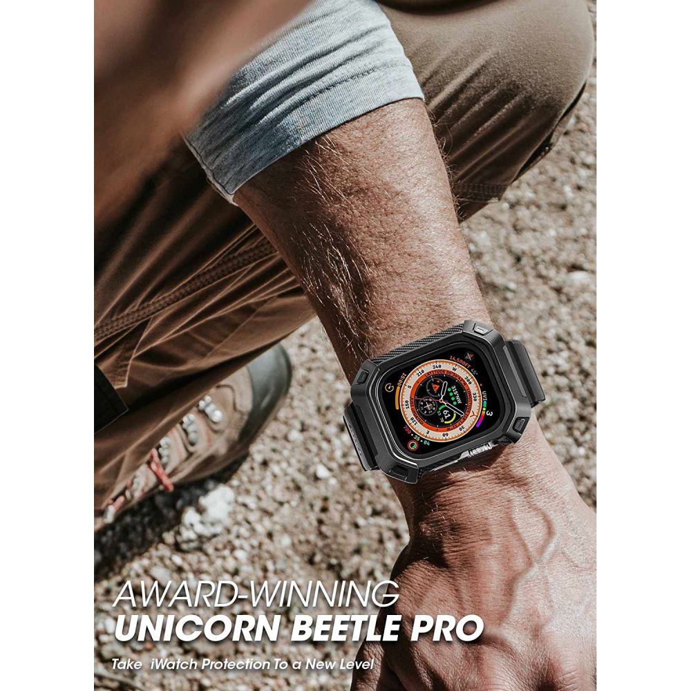 Unicorn Beetle Pro Wristband Apple Watch Ultra 49mm, noir