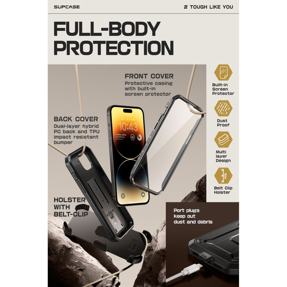 Unicorn Beetle Pro iPhone 15 Plus, Black