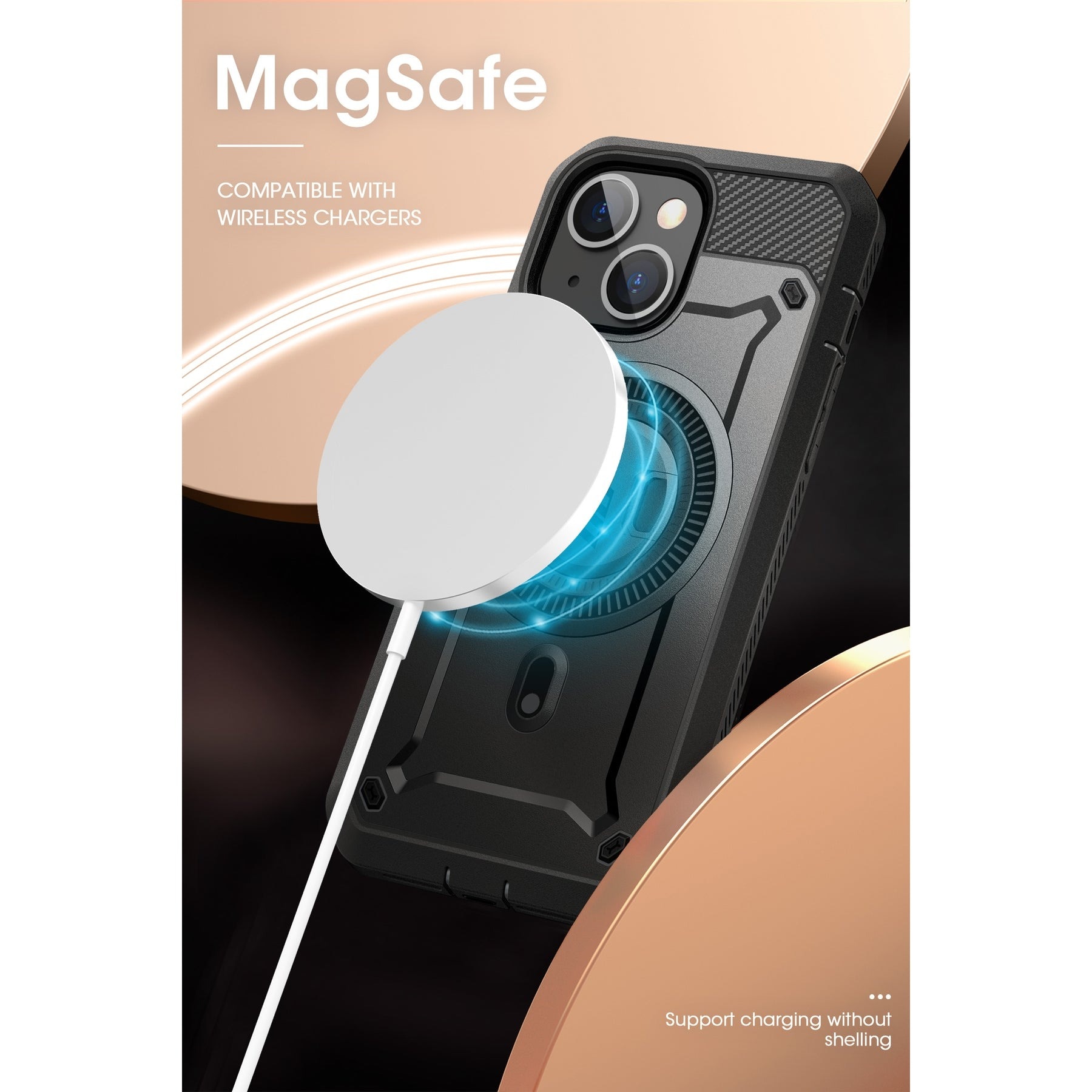 Unicorn Beetle Pro MagSafe Case iPhone 15, Black