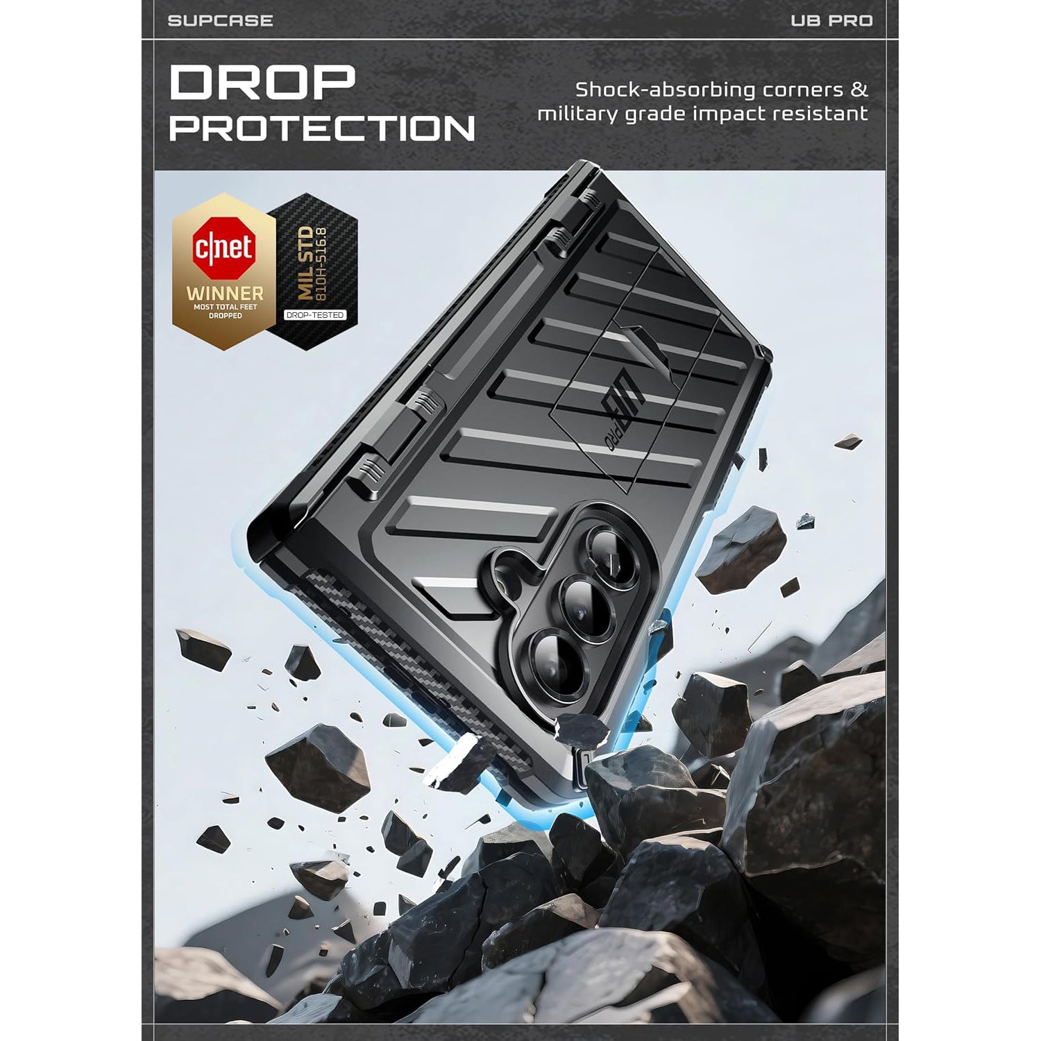 Coque Unicorn Beetle Pro Samsung Galaxy Z Fold 7, noir