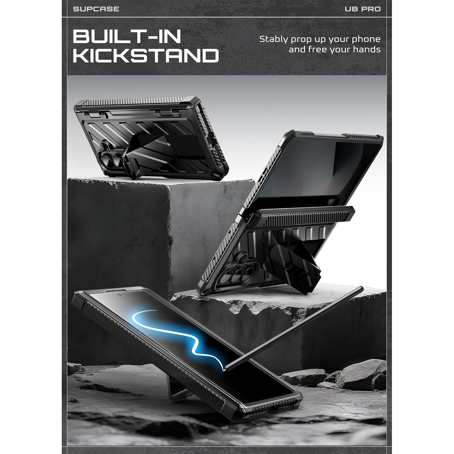 Coque Unicorn Beetle Pro Samsung Galaxy Z Fold 7, noir