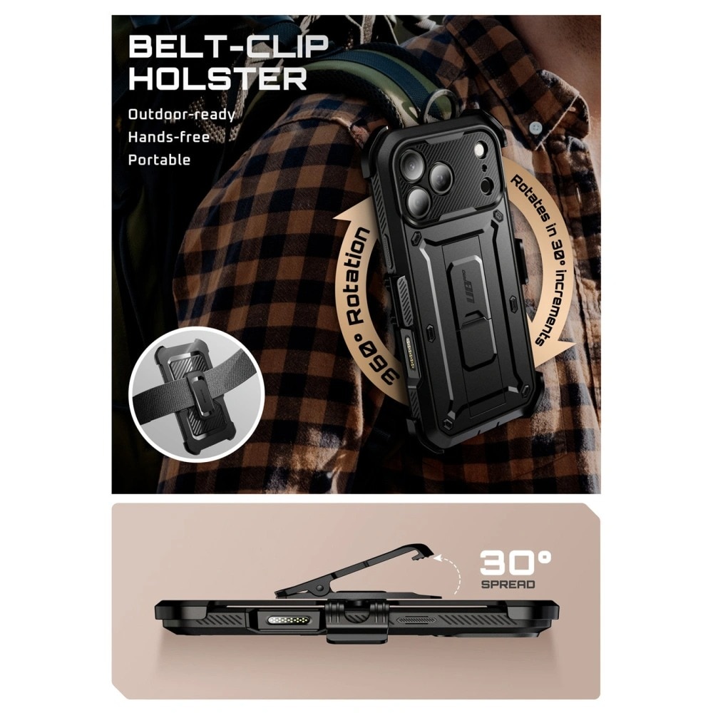 Unicorn Beetle Pro Case iPhone 17 Pro, Black