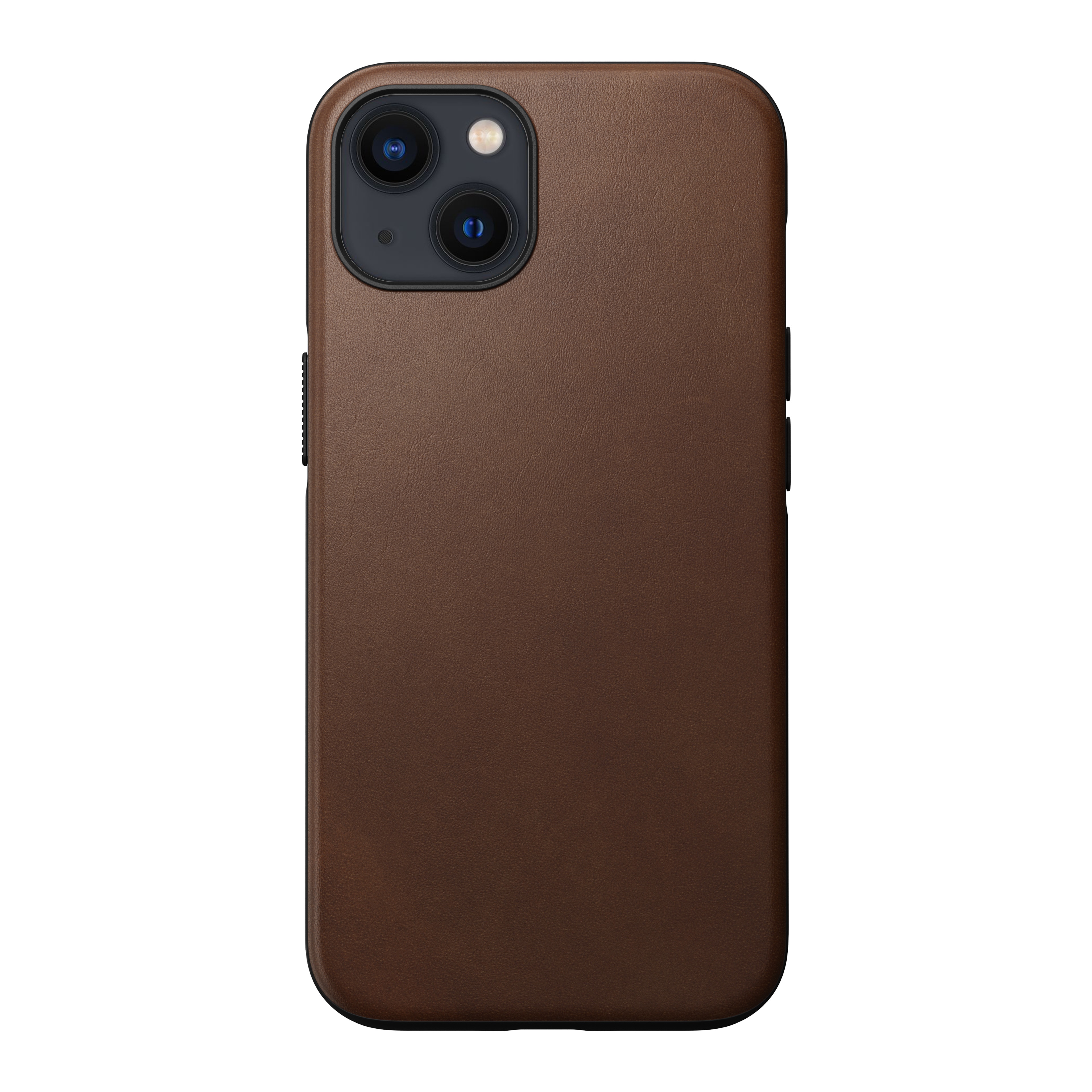 Coque Modern Case Horween Leather MagSafe iPhone 13, Rustic Brown