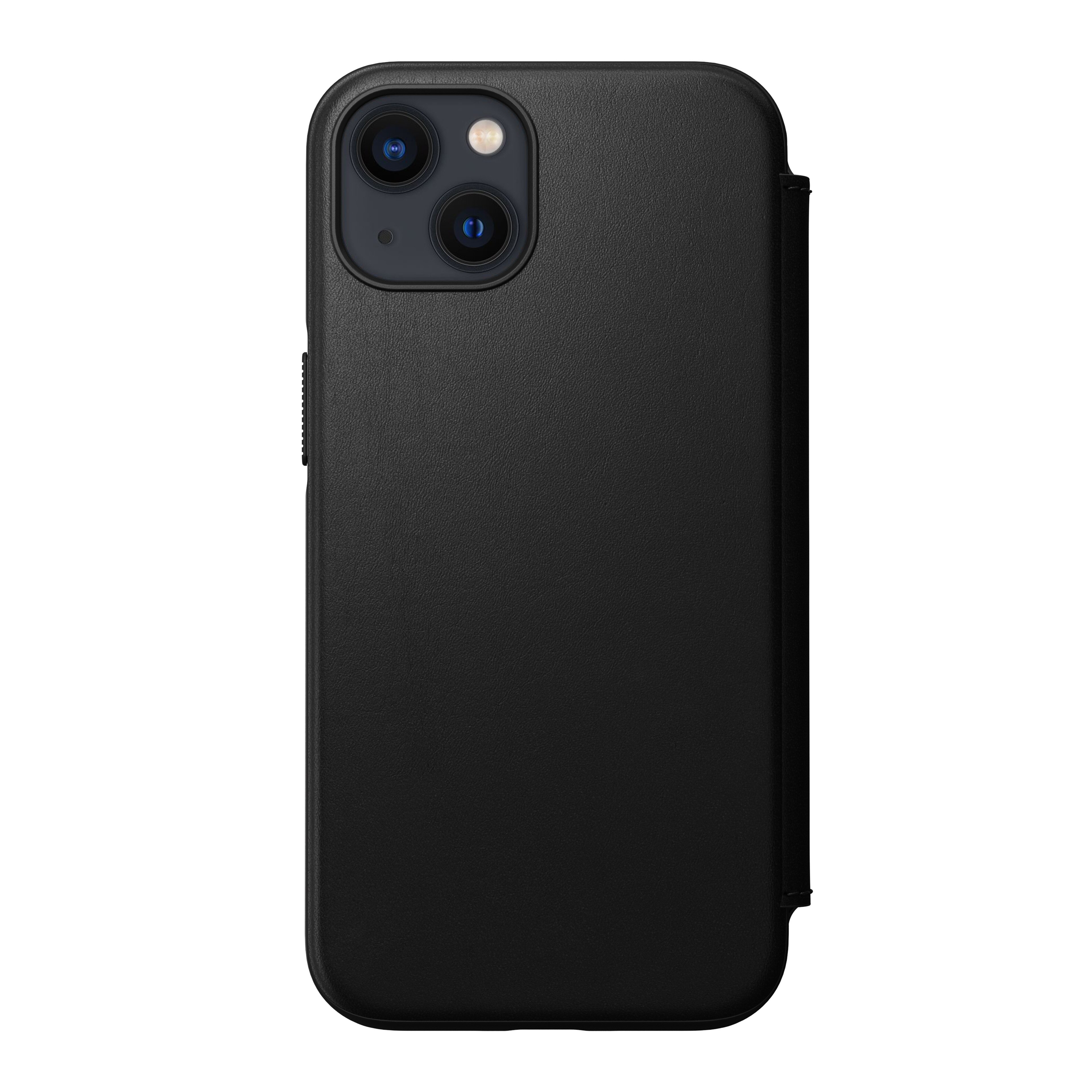 Modern Horween Leather Folio iPhone 13, Black