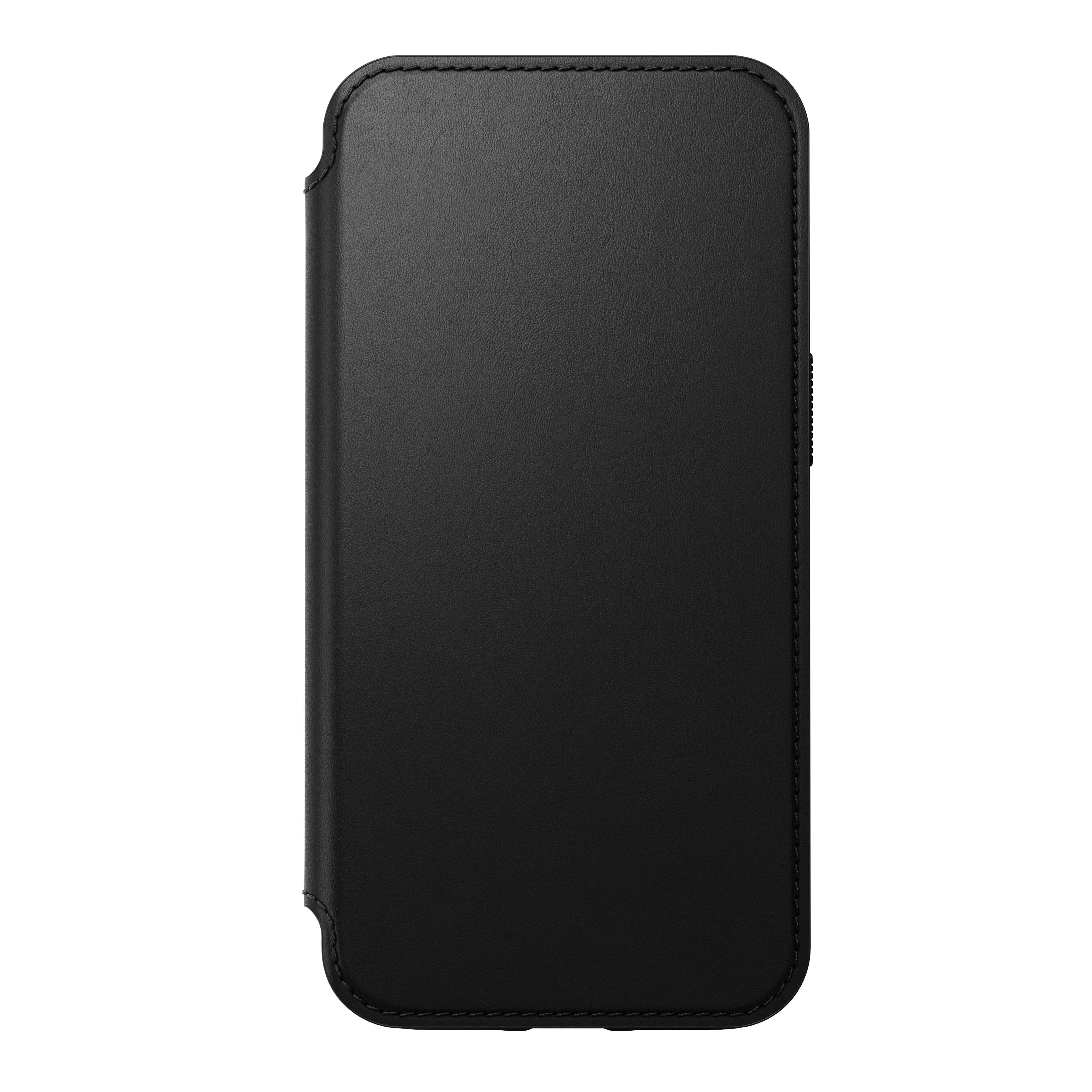 Modern Horween Leather Folio iPhone 13, Black