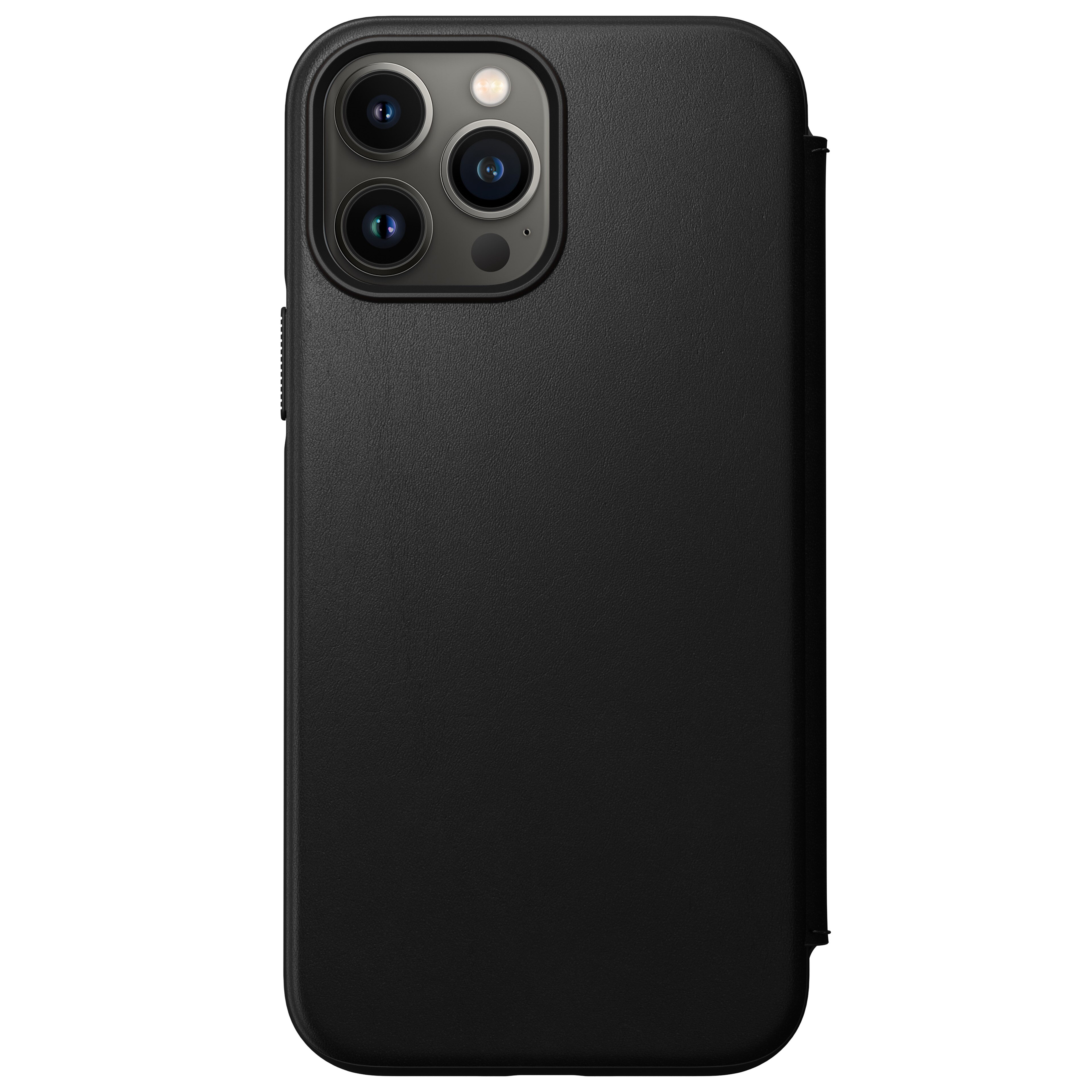 Modern Horween Leather Folio iPhone 13 Pro Max, Black