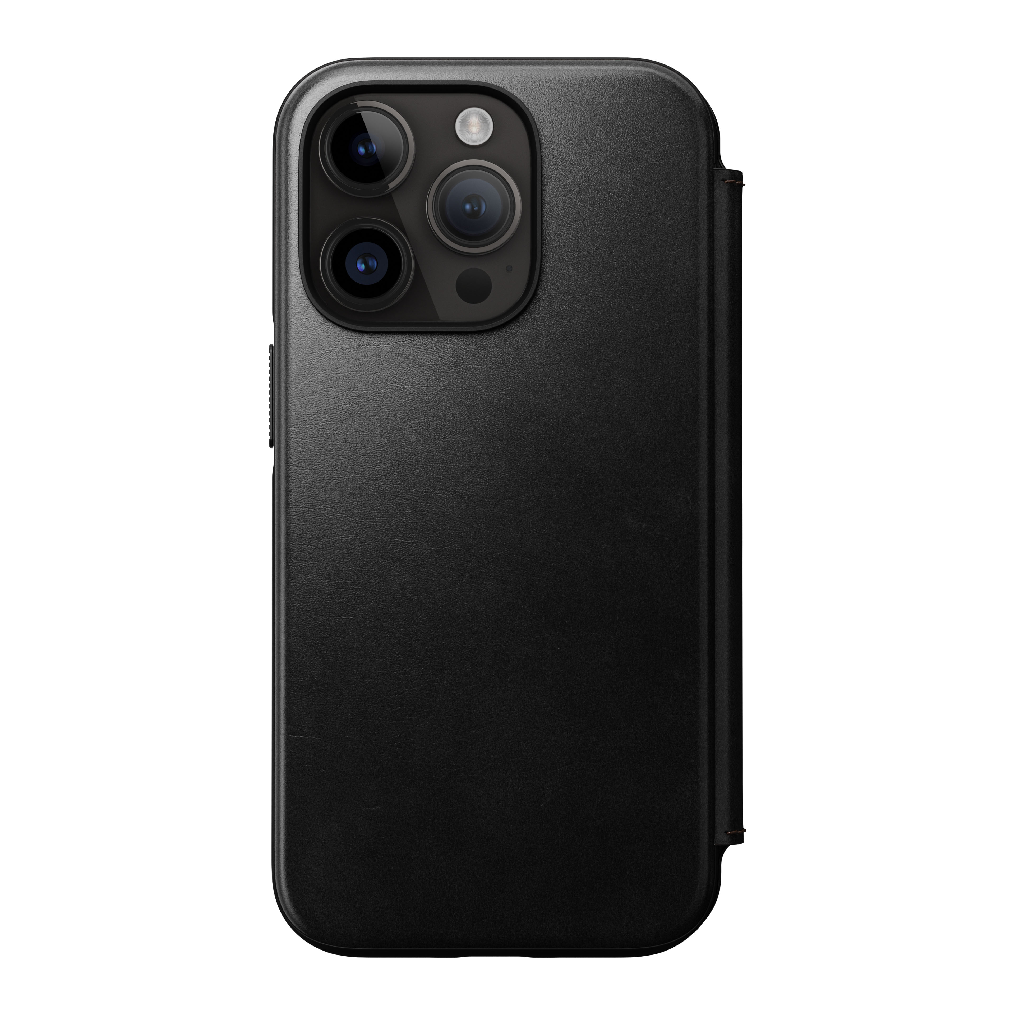 Modern Horween Leather Folio MagSafe iPhone 15 Pro, Black