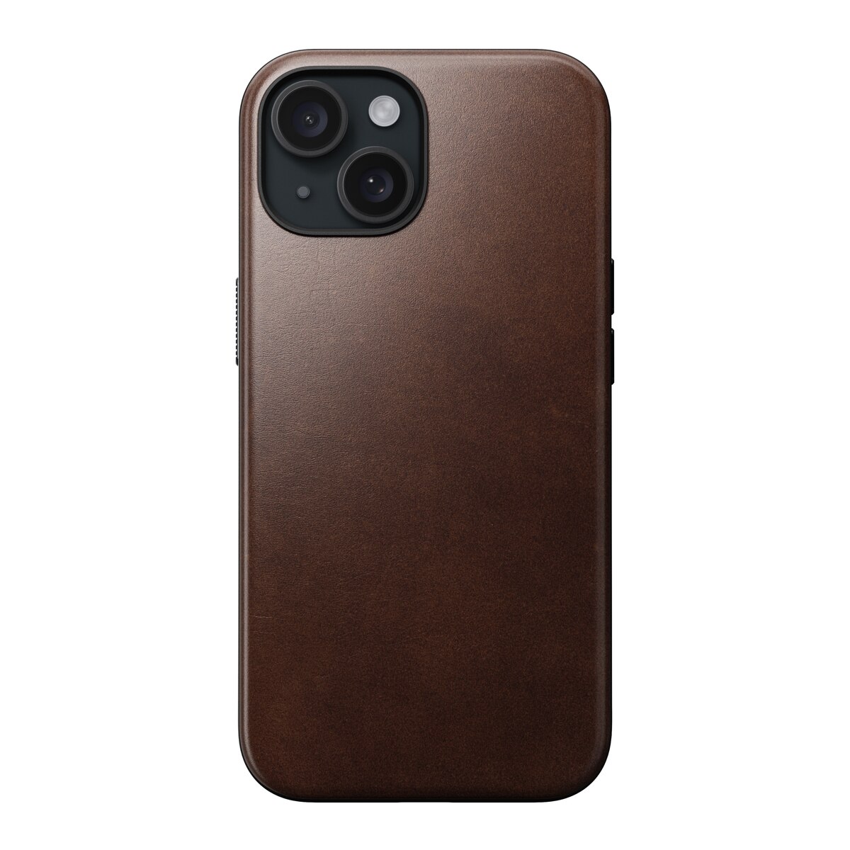 Coque Modern Case Horween Leather MagSafe iPhone 15, Rustic Brown