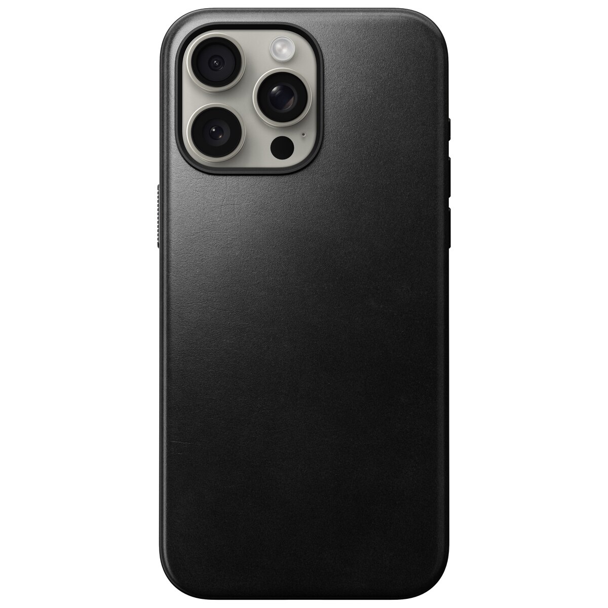 Coque Modern Case Horween Leather MagSafe iPhone 15 Pro Max, Black