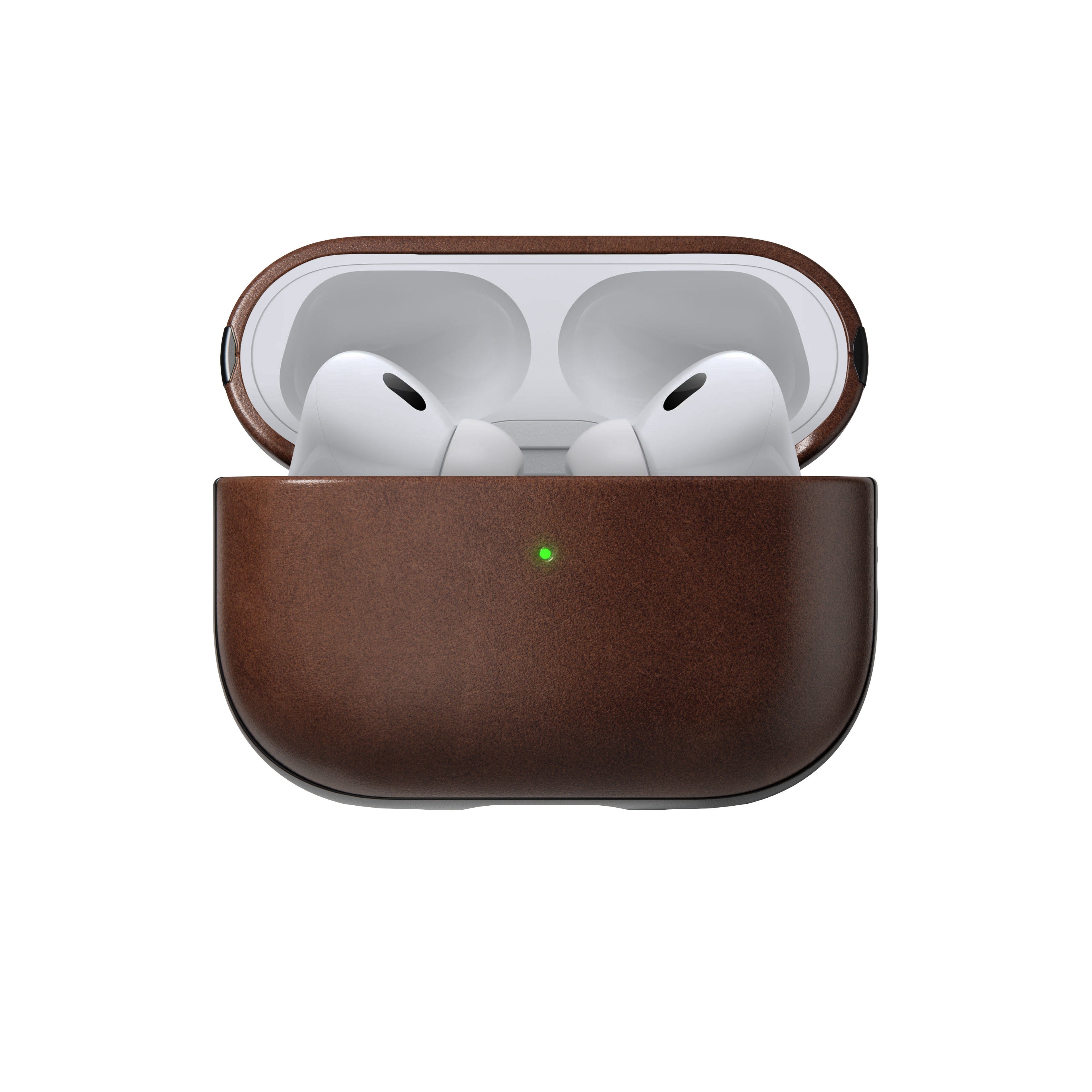 Coque Modern Horween Leather AirPods Pro 2 Rustic Brown