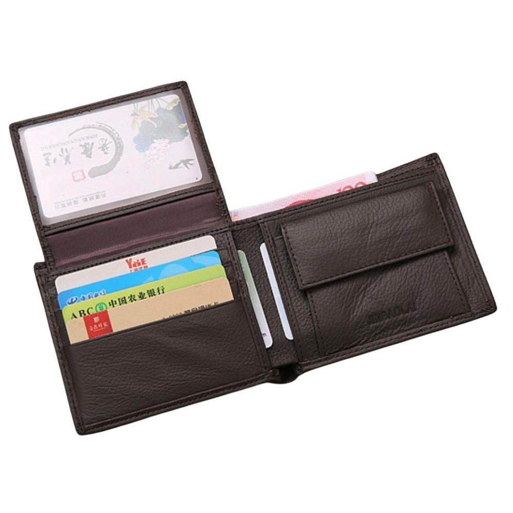 Étui portefeuille Leather Wallet Marron