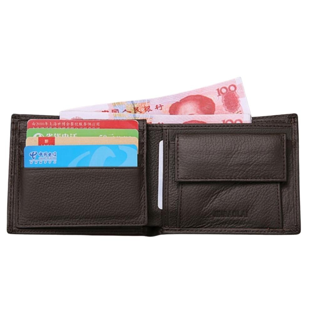 Étui portefeuille Leather Wallet Marron