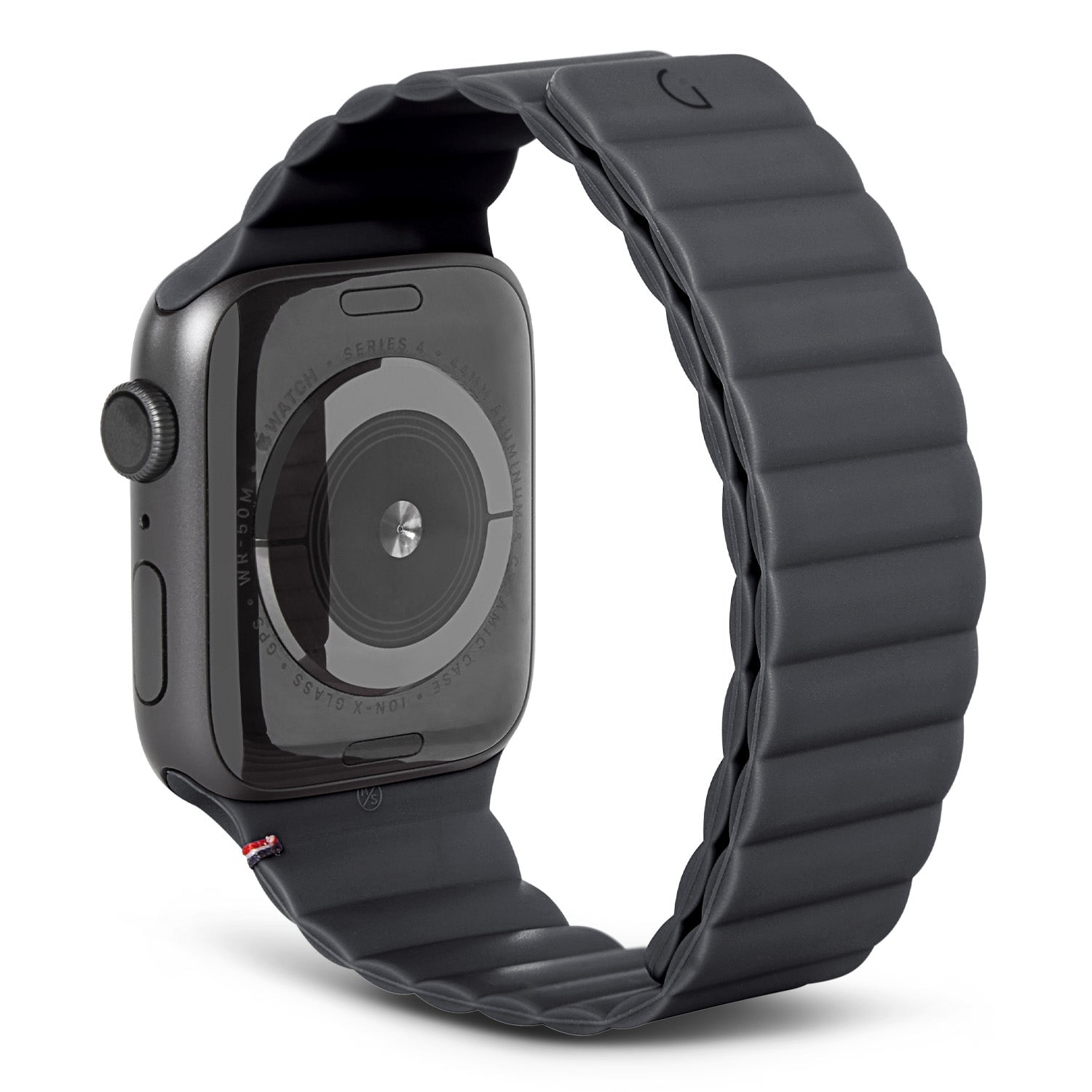 Silicone Magnetic Traction Strap Lite Apple Watch 45mm Series 8, Charcoal