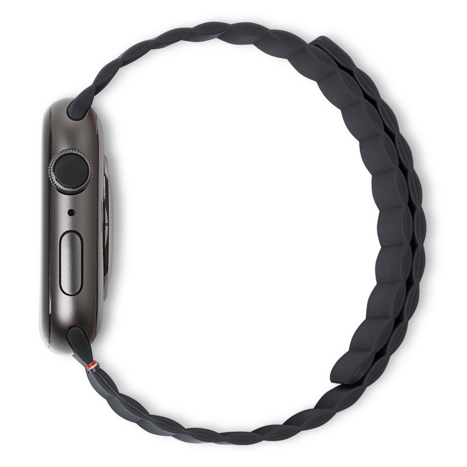 Silicone Magnetic Traction Strap Lite Apple Watch Ultra 2 49mm, Charcoal