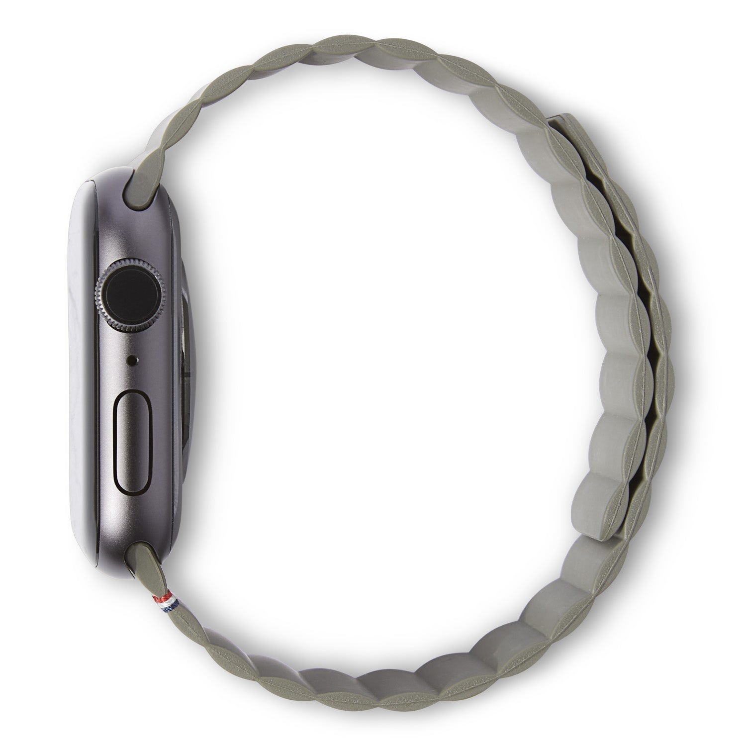Decoded Silicone Apple Watch Traction Strap Lite mm, Magnetic Olive 42/44/45/49