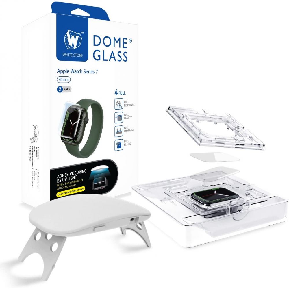 Dome Glass Screen Protector (2 pièces) Apple Watch 41mm Series 7