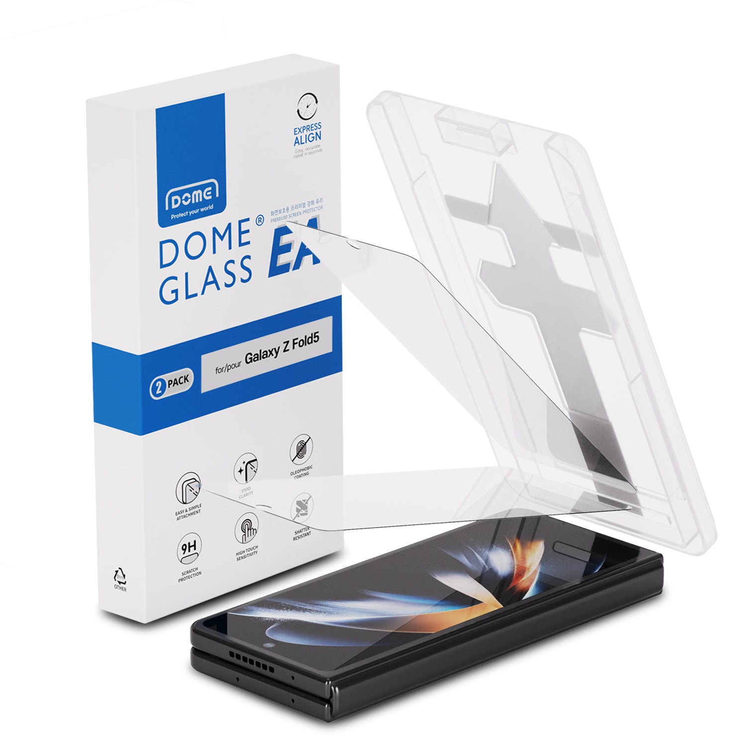 EA Glass Screen Protector (2 pièces) Samsung Galaxy Z Fold 5