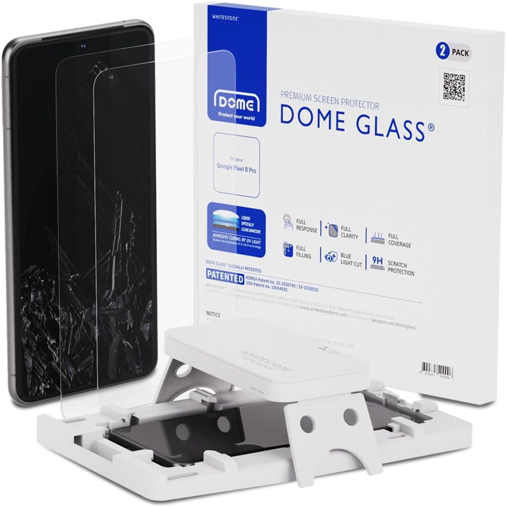 Dome Glass Screen Protector Google Pixel 8 Pro (2 pièces)