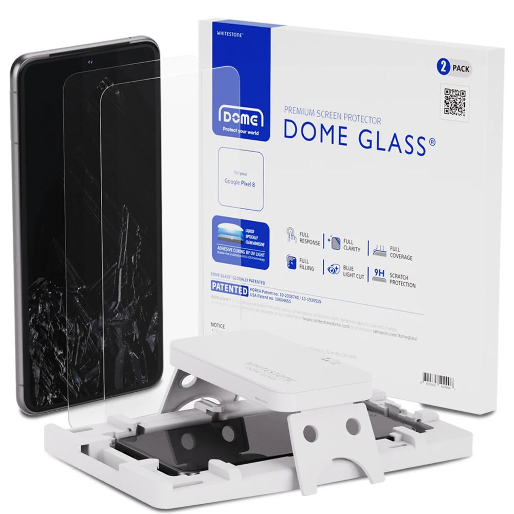 Dome Glass Screen Protector Google Pixel 8 (2 pièces)