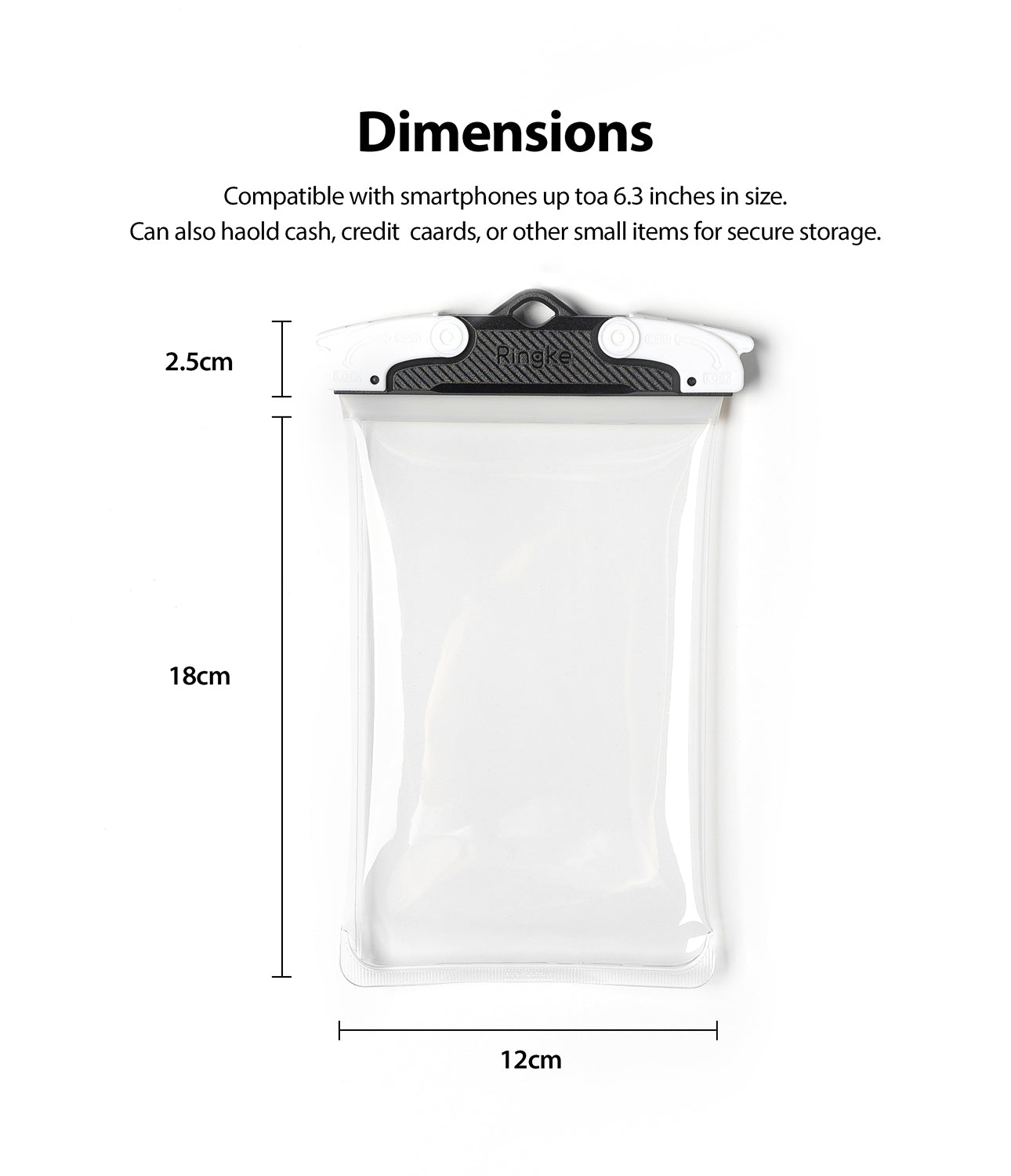 Coque Waterproof Pouch Phone Case Universal  Transparent