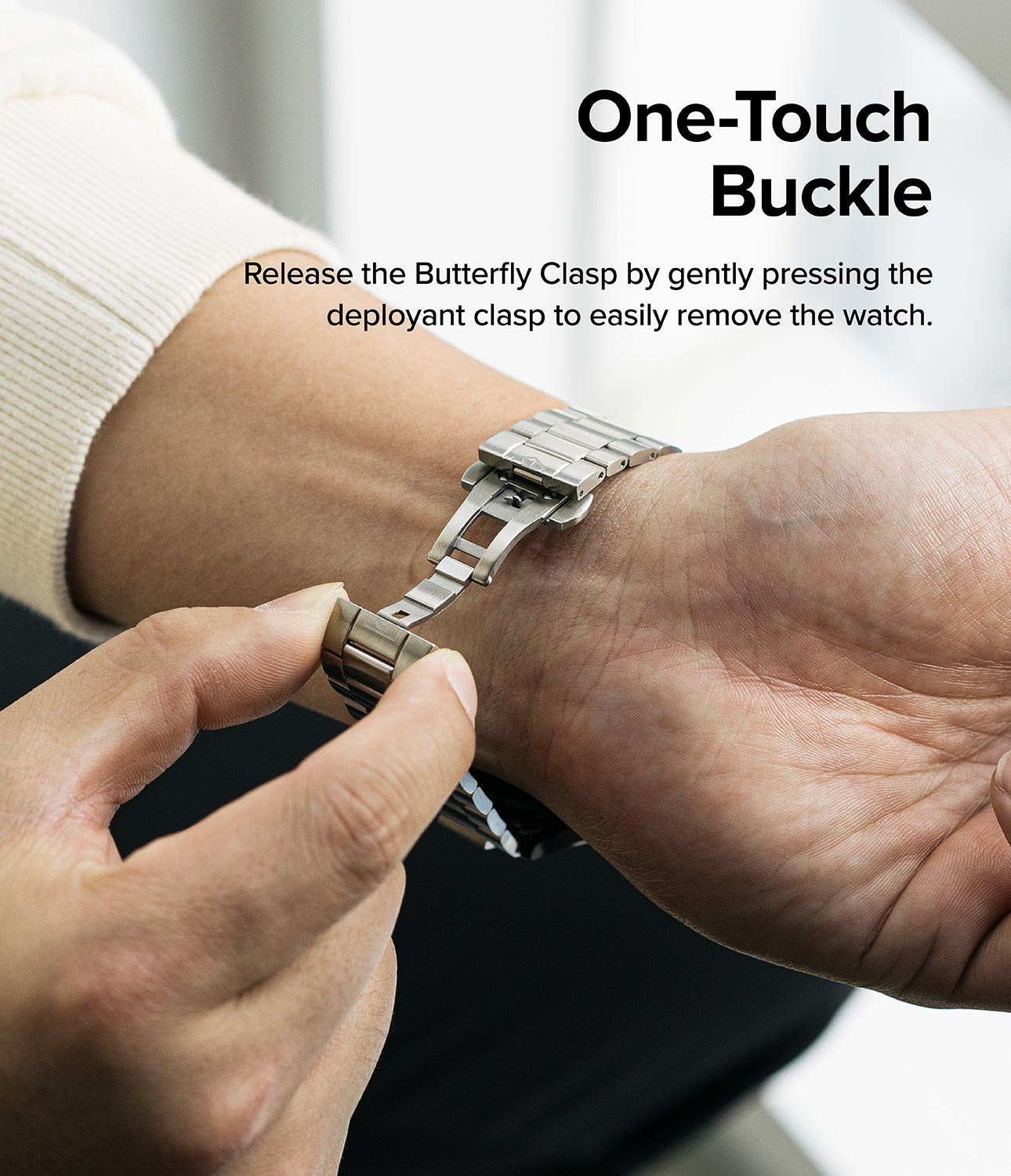 Metal One Bracelet Samsung Galaxy Watch 5 44mm Argent