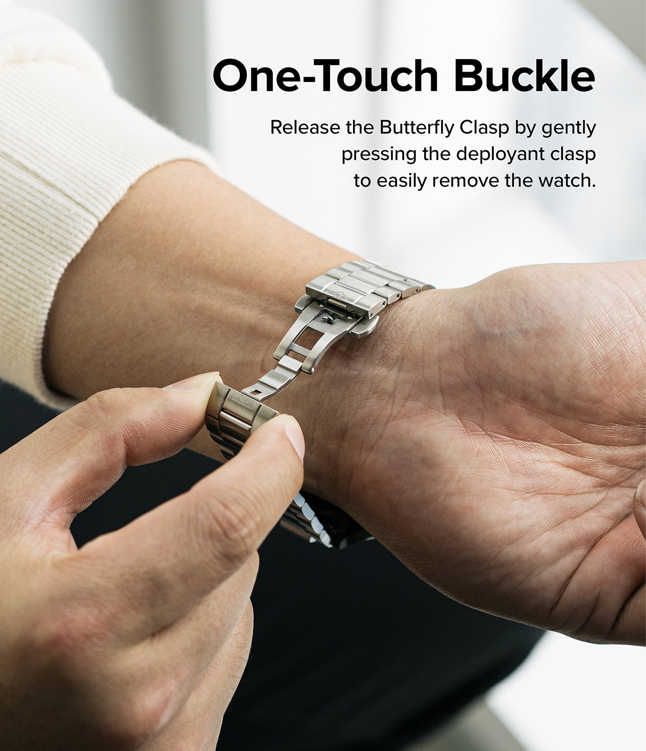 Metal One Bracelet Samsung Galaxy Watch 4 Classic 46mm Argent
