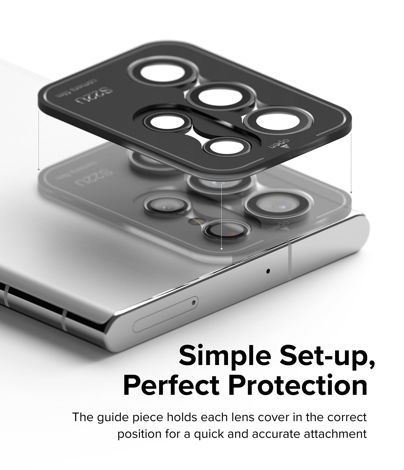 Camera Lens Protector Samsung Galaxy S22 Ultra Noir