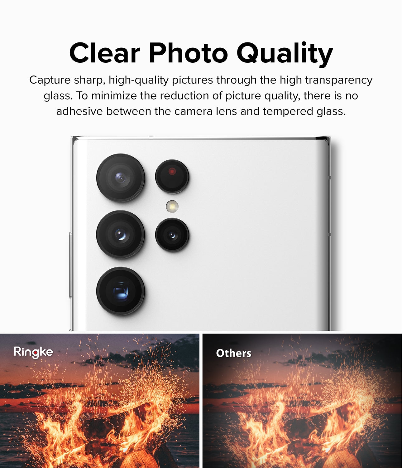 Camera Lens Protector Samsung Galaxy S22 Ultra Noir