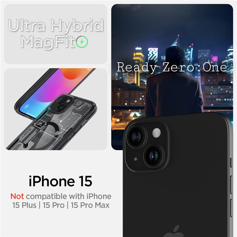 Coque Ultra Hybrid MagSafe iPhone 15 Zero One