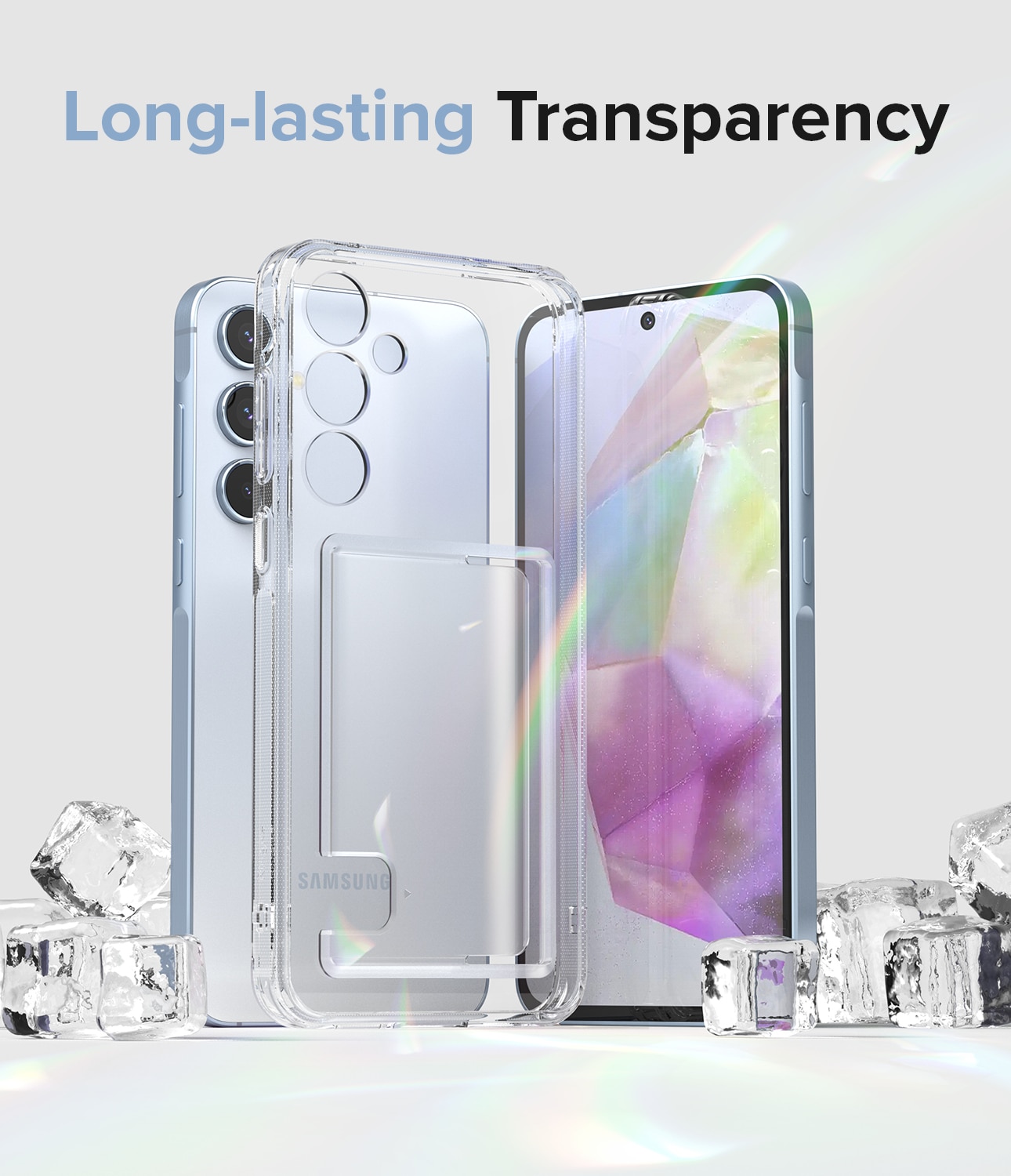 Coque Fusion Card Samsung Galaxy A35, transparent