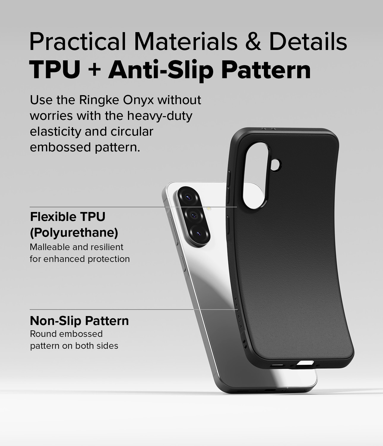 Coque Onyx Samsung Galaxy A36, Black