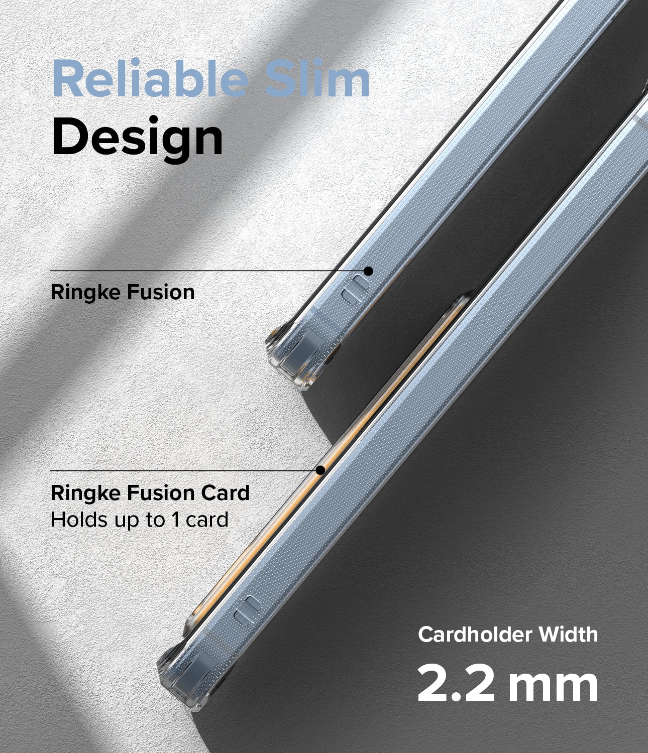 Coque Fusion Card Samsung Galaxy A55, transparent