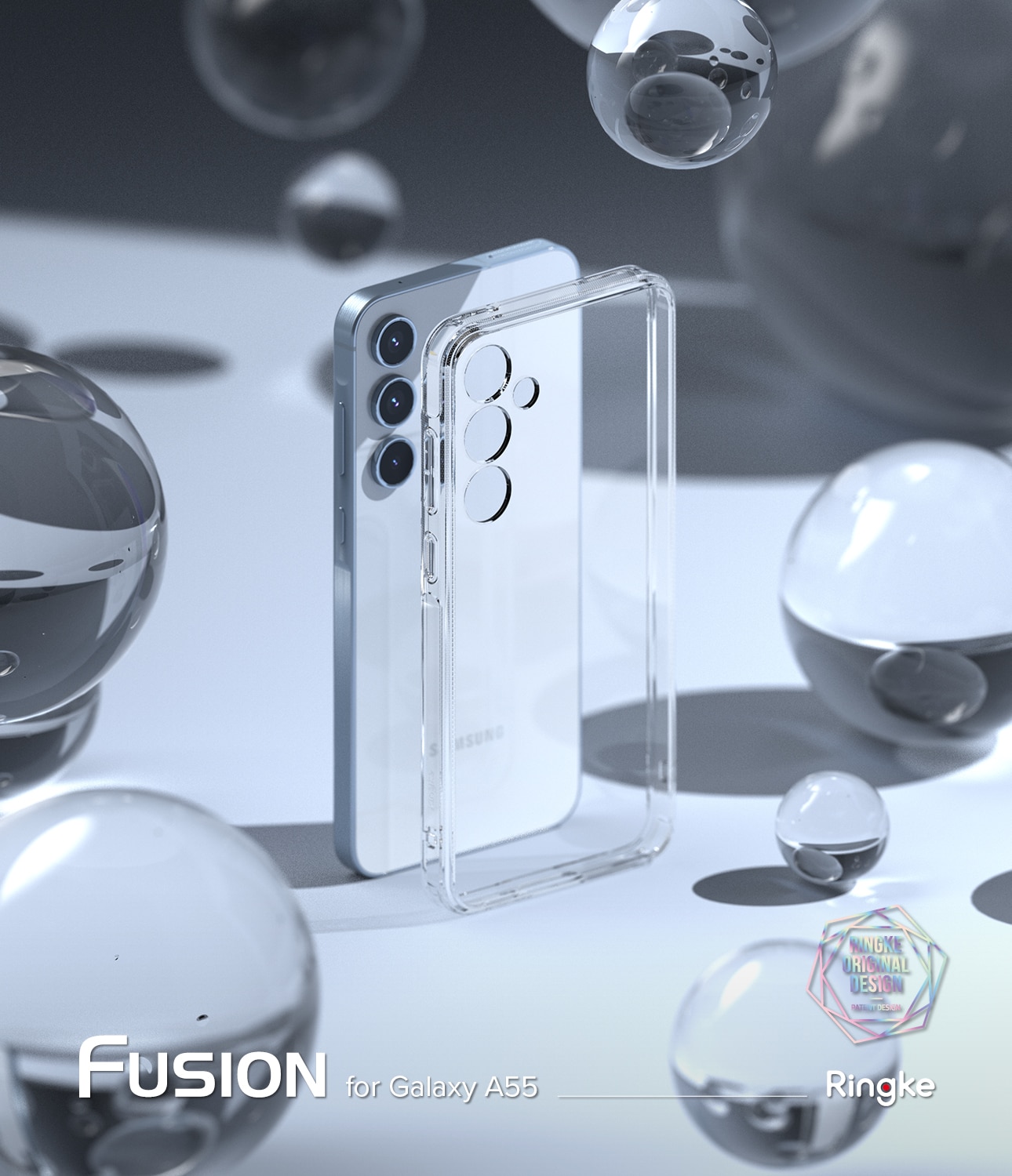 Coque Fusion Samsung Galaxy A55, Transparent