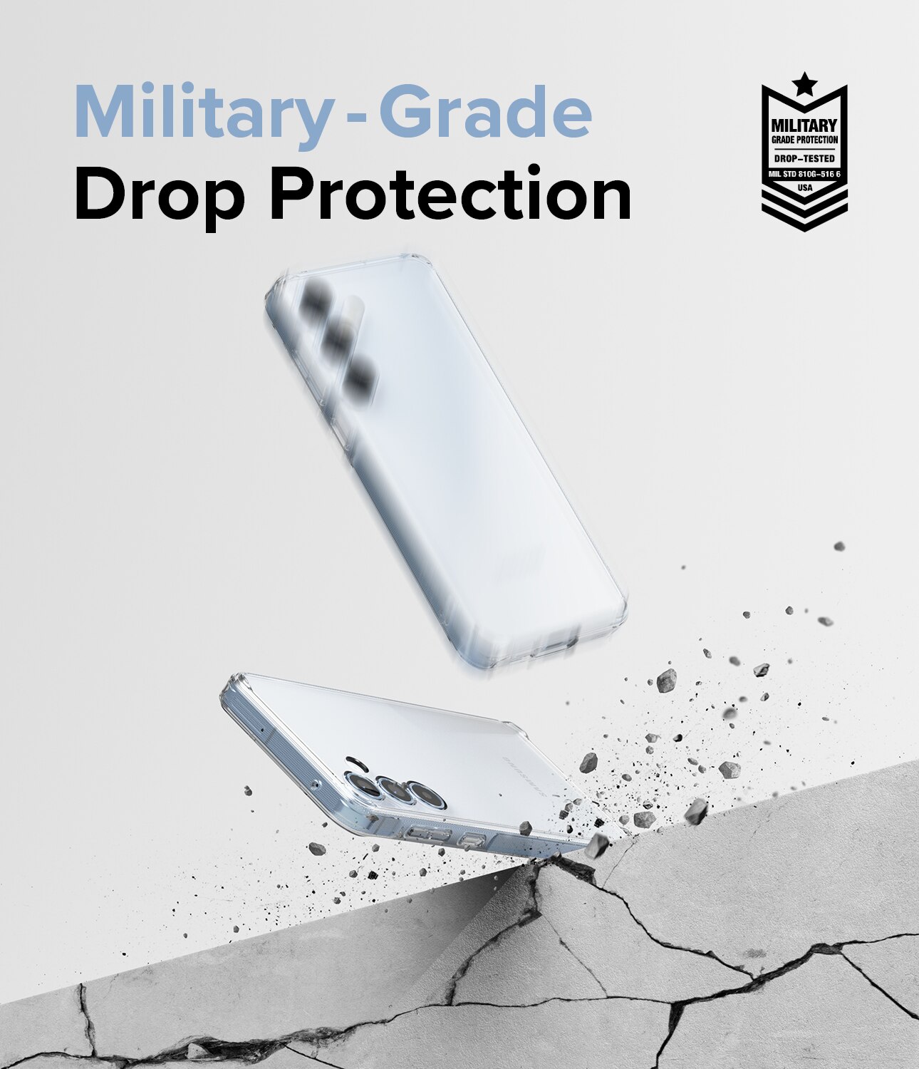 Coque Fusion Samsung Galaxy A55, Transparent
