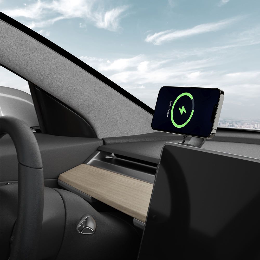 MagSafe OneTap Pro Screen Car Charger Tesla Model X/Y/3/S Noir