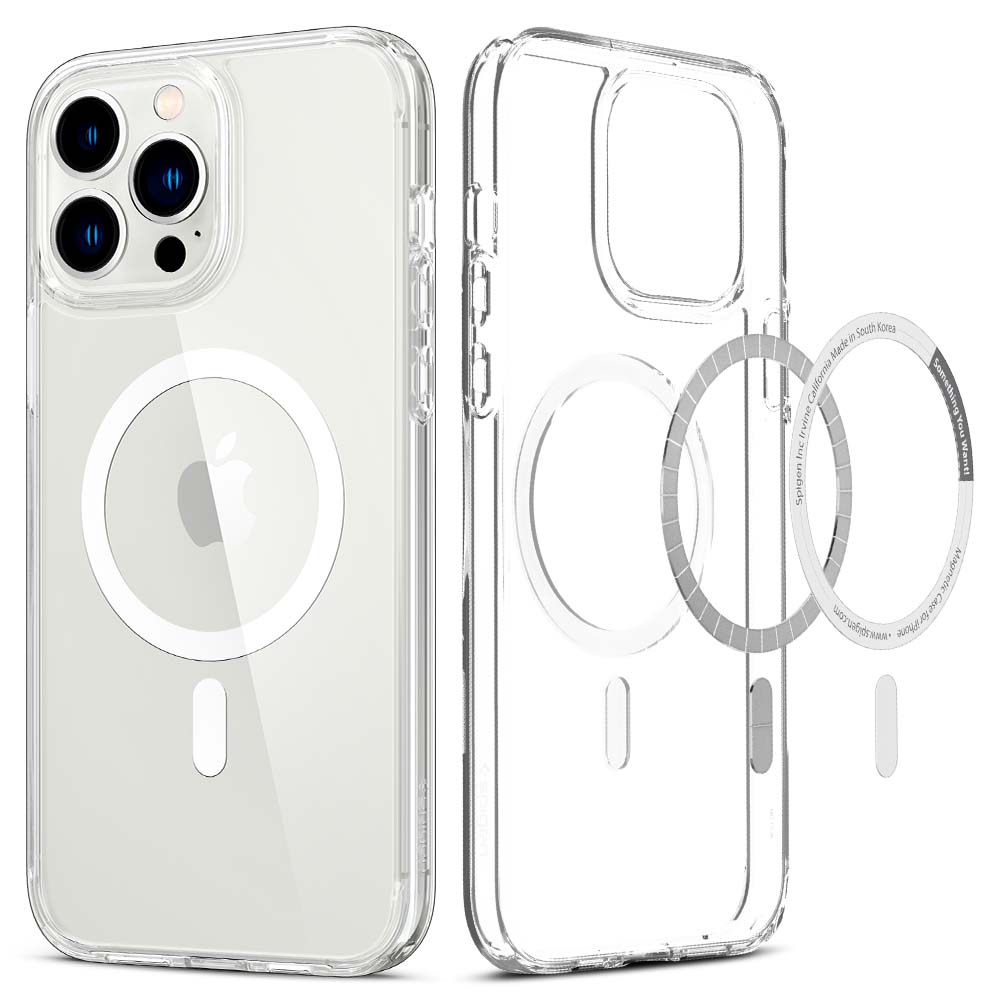 Coque Ultra Hybrid Mag iPhone 13 Pro Max White