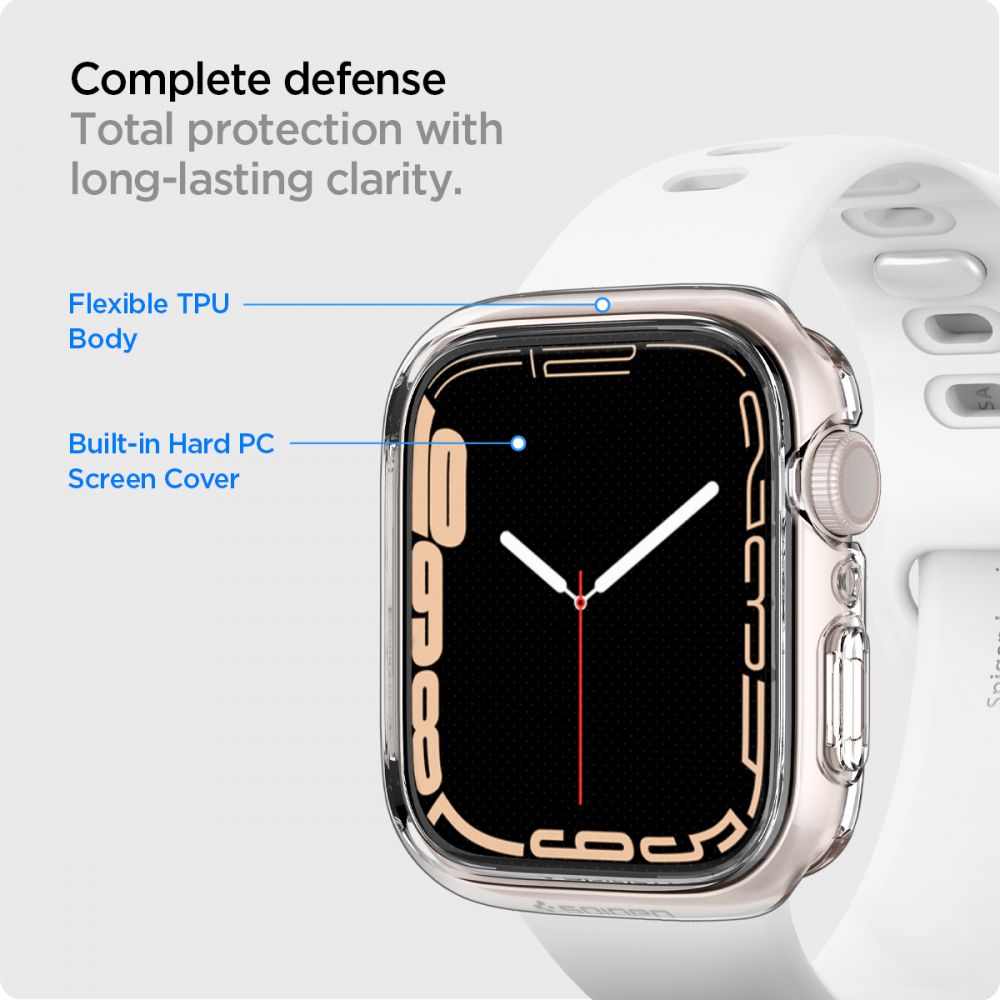 Coque Ultra Hybrid Apple Watch 45mm Series 8 Crystal Clear