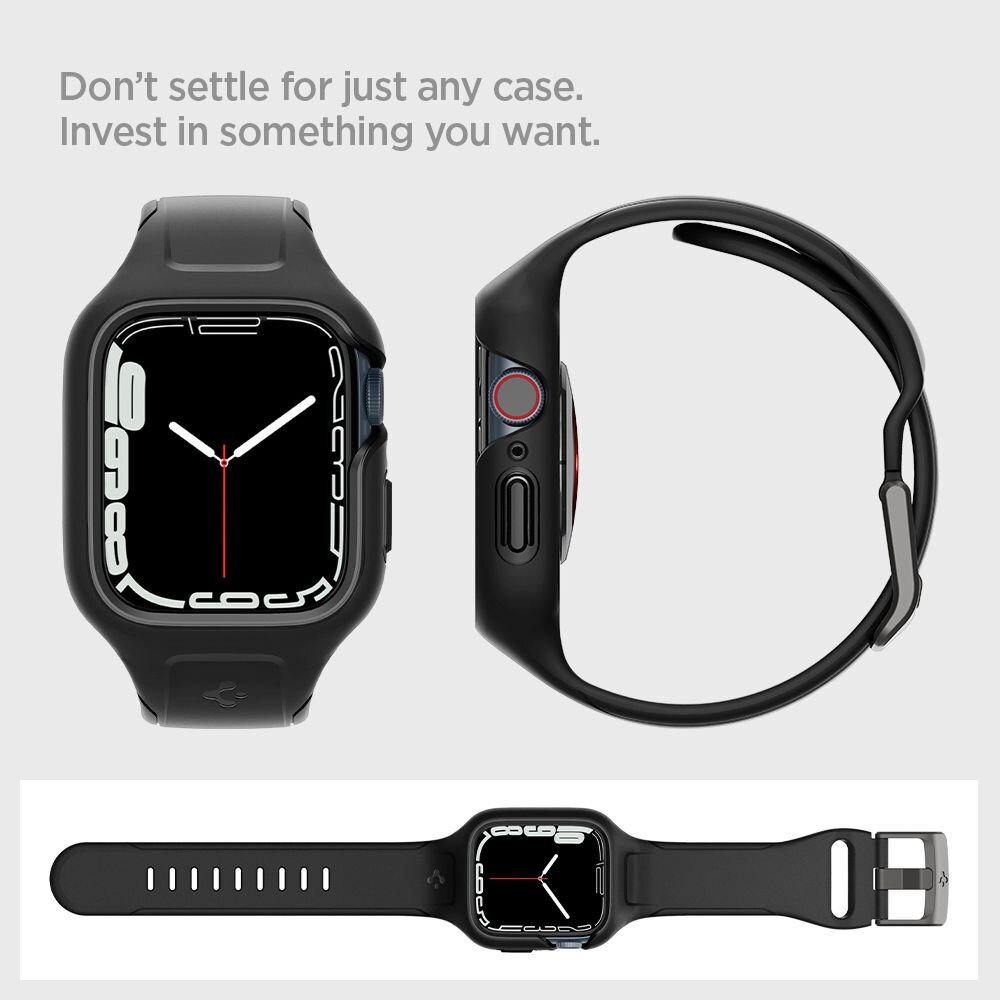 Coque Liquid Air Pro Apple Watch 45mm Series 9, Black