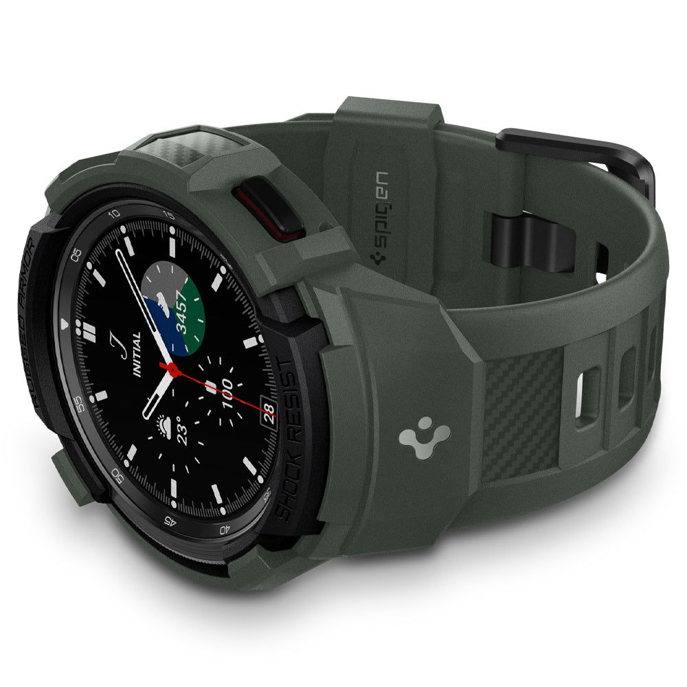 Coque Rugged Armor Pro Samsung Galaxy Watch 4 Classic 46mm Military Green