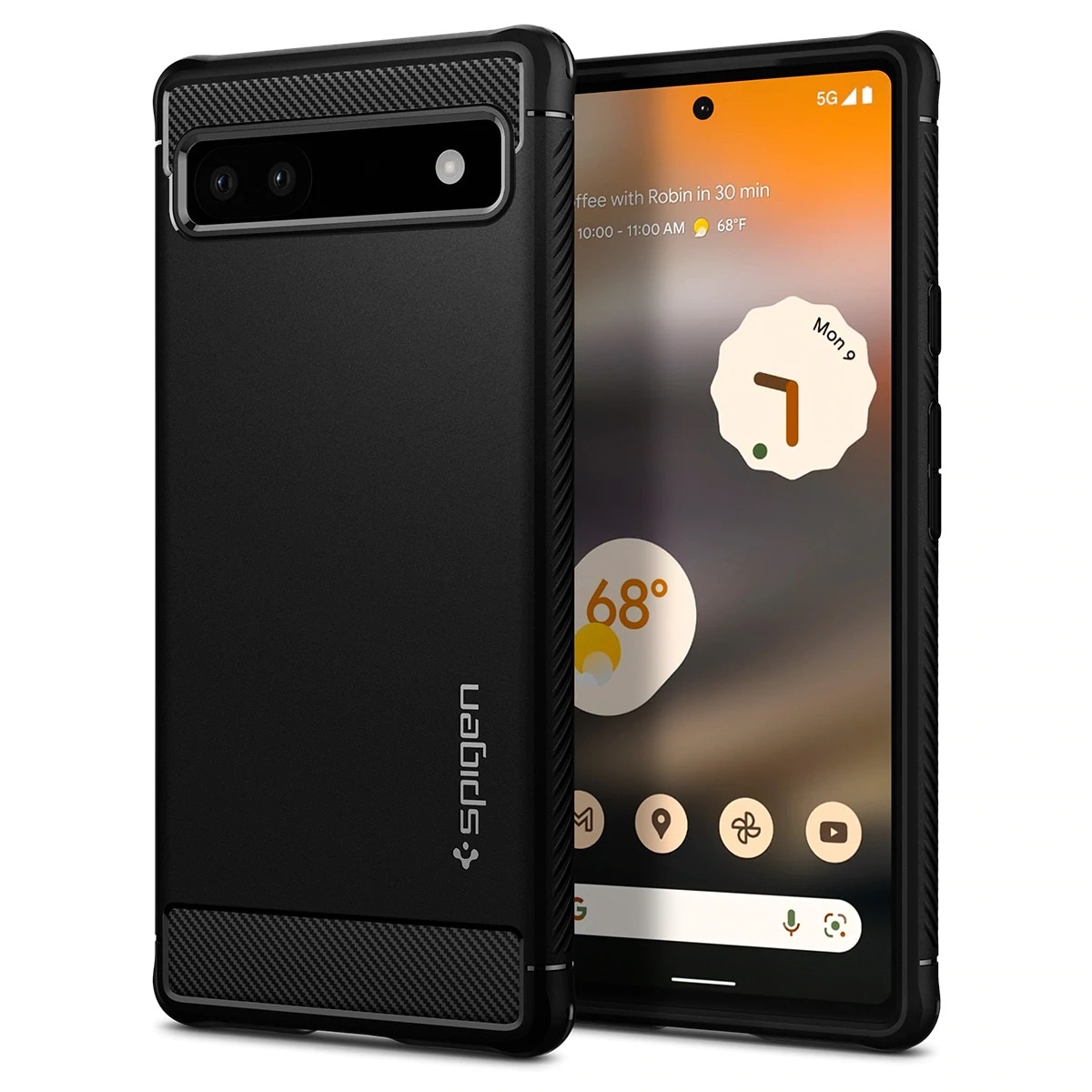 Case Rugged Armor Google Pixel 6a Black