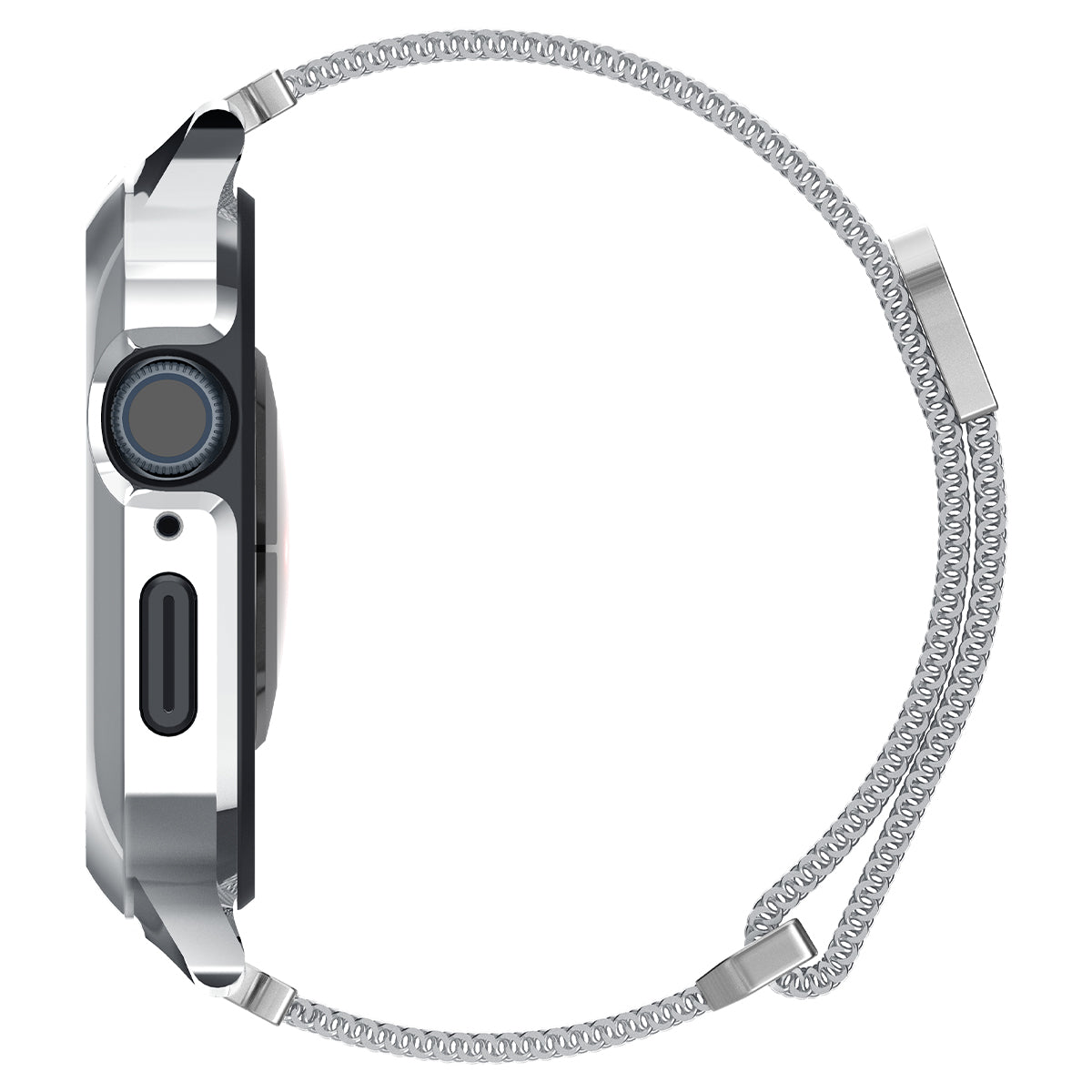 Coque Metal Fit Pro Apple Watch 45mm Series 9, Silver