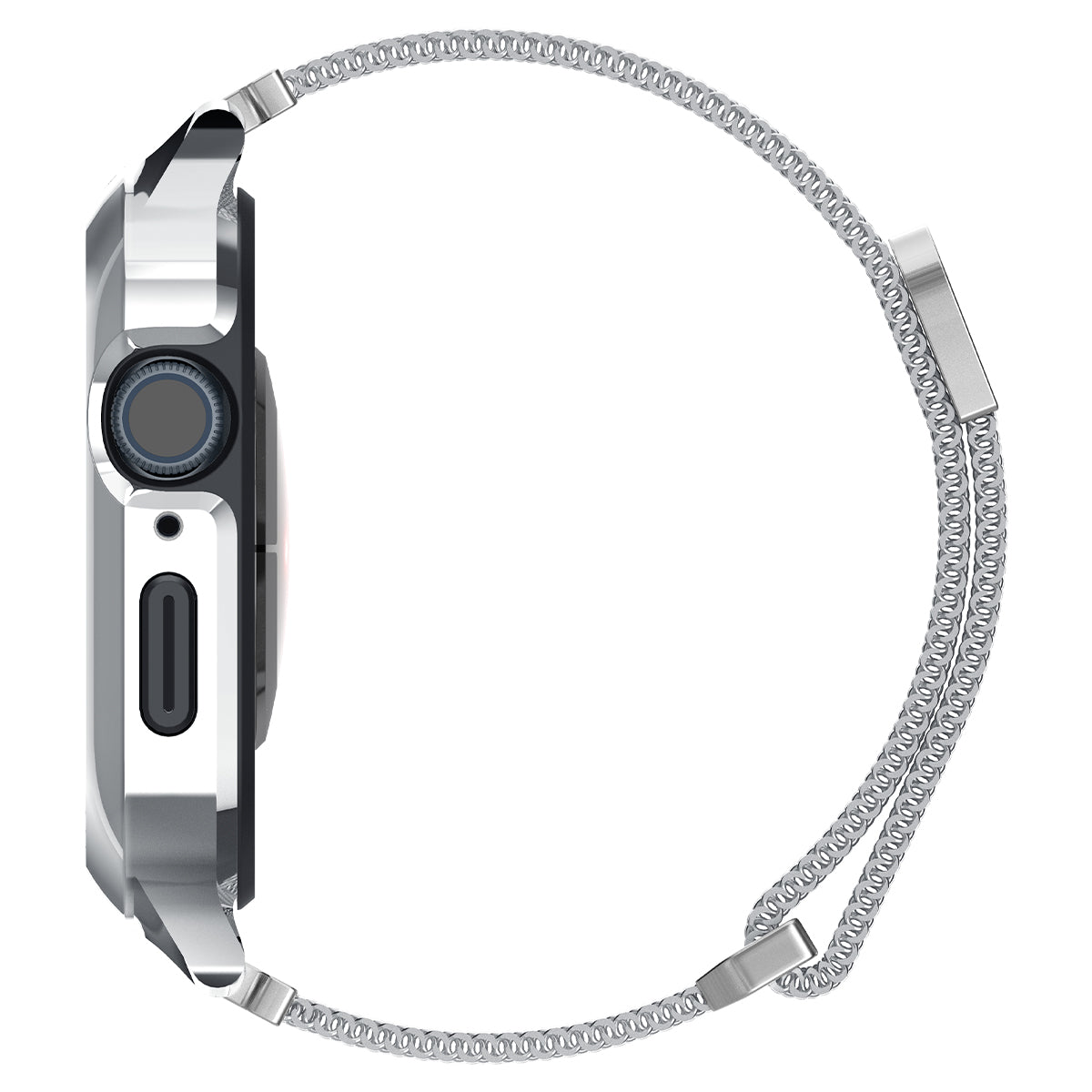 Coque Metal Fit Pro Apple Watch 45mm Series 8, Silver