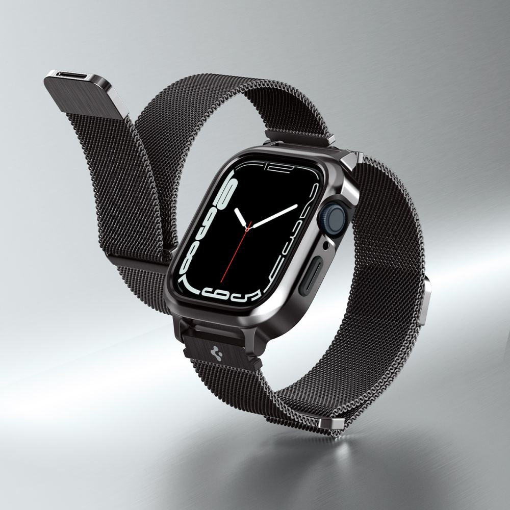 Coque Metal Fit Pro Apple Watch 45mm Series 8, Graphite